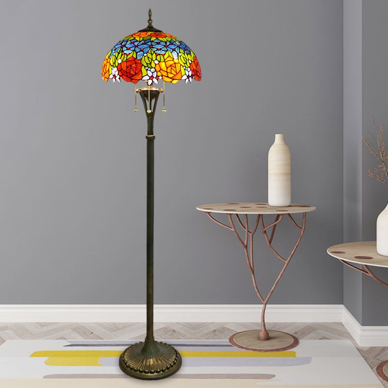 Silva Vintage LED Bellissimo Lampade da Terra Metallo VetroSoggiorno/Camera da Letto/Sala Studio