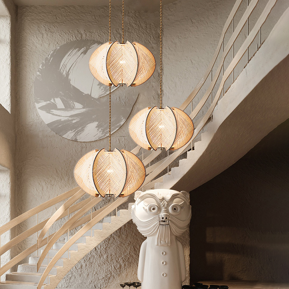 Ritta Rotondo LED Lampade a Sospensione Corda Sala da Pranzo
