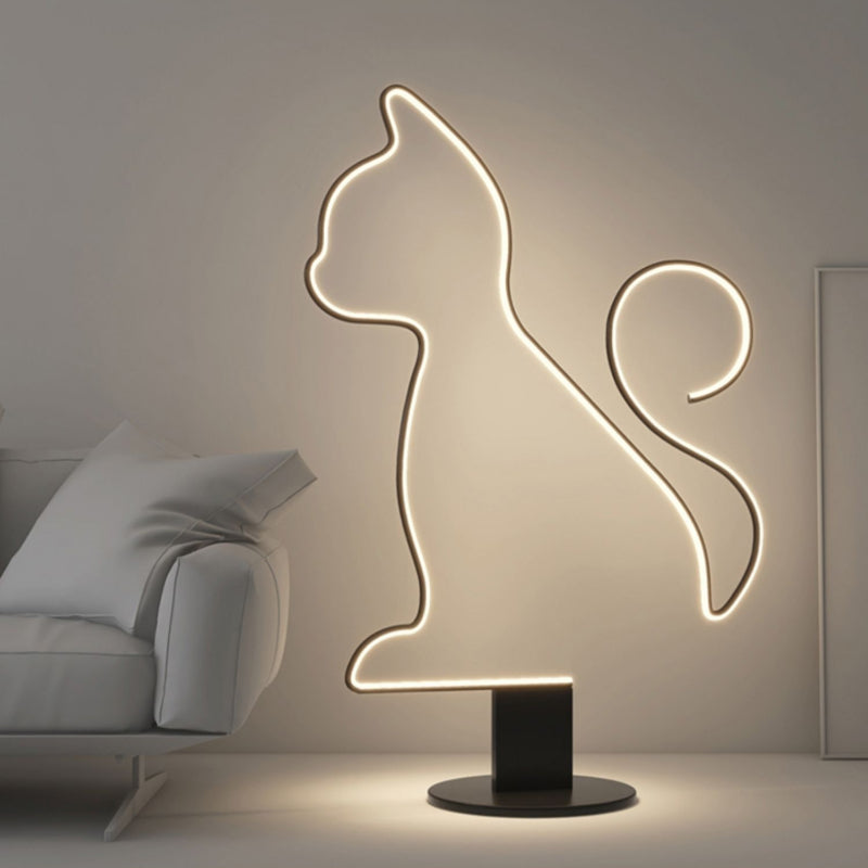 Arisha Moderni Design LED Lampade da Terra Gatto/Cane Lineare Metallo Acrilico Soggiorno/Camera da Letto