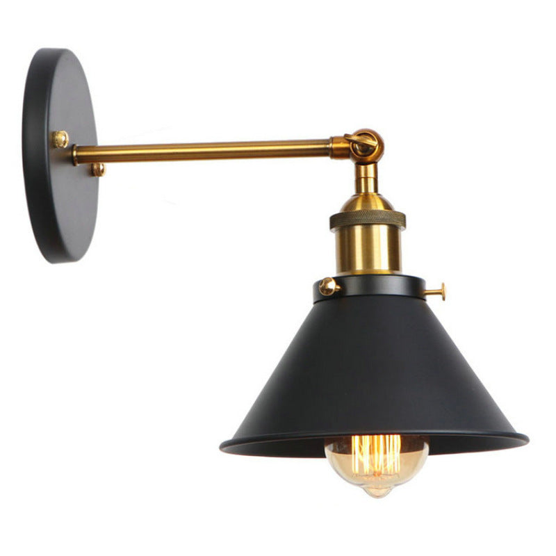 Epoch Industriale Vintage LED Applique Metallo Nero/Oro/Argento Soggiorno/Camera da Letto