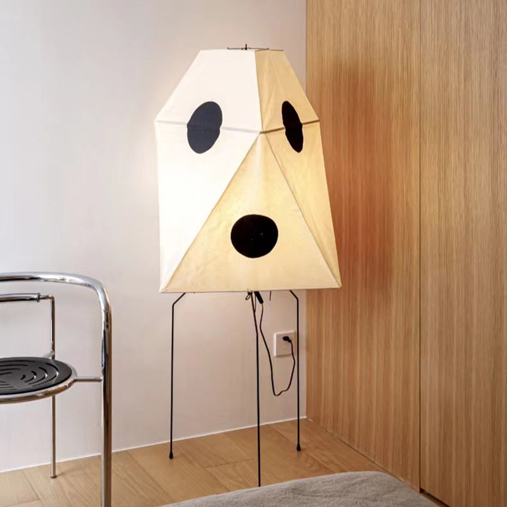 Ritta Moderno Artificiale Lampada da Terra Carta Metallo