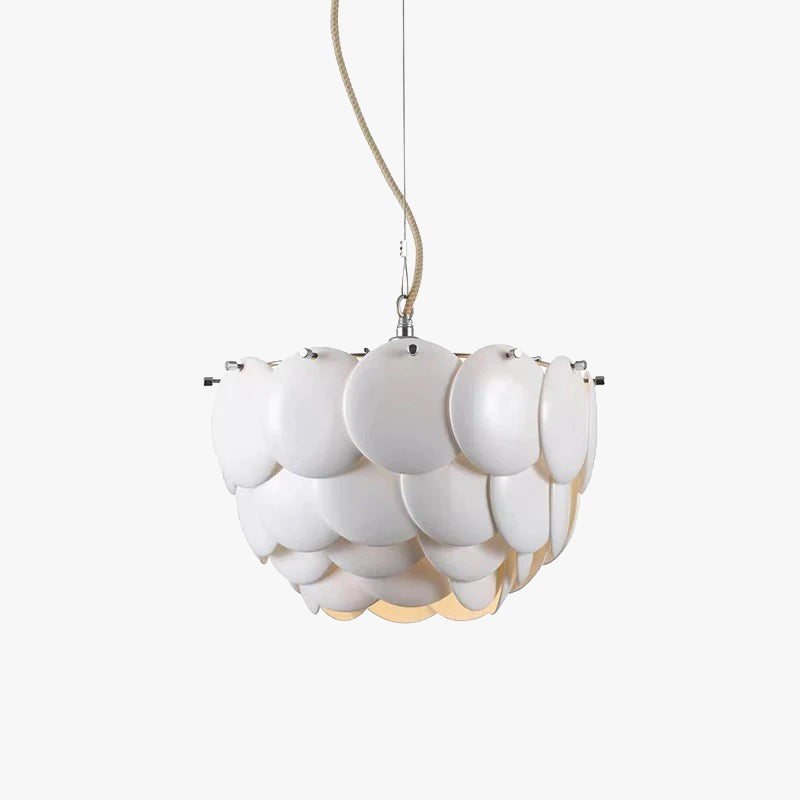 Lottie Bellissimo Moderno LED Germoglio Lampadari Bianco Arte Deco Foglia Ceramica Metallo Soggiorno/Camera da Letto