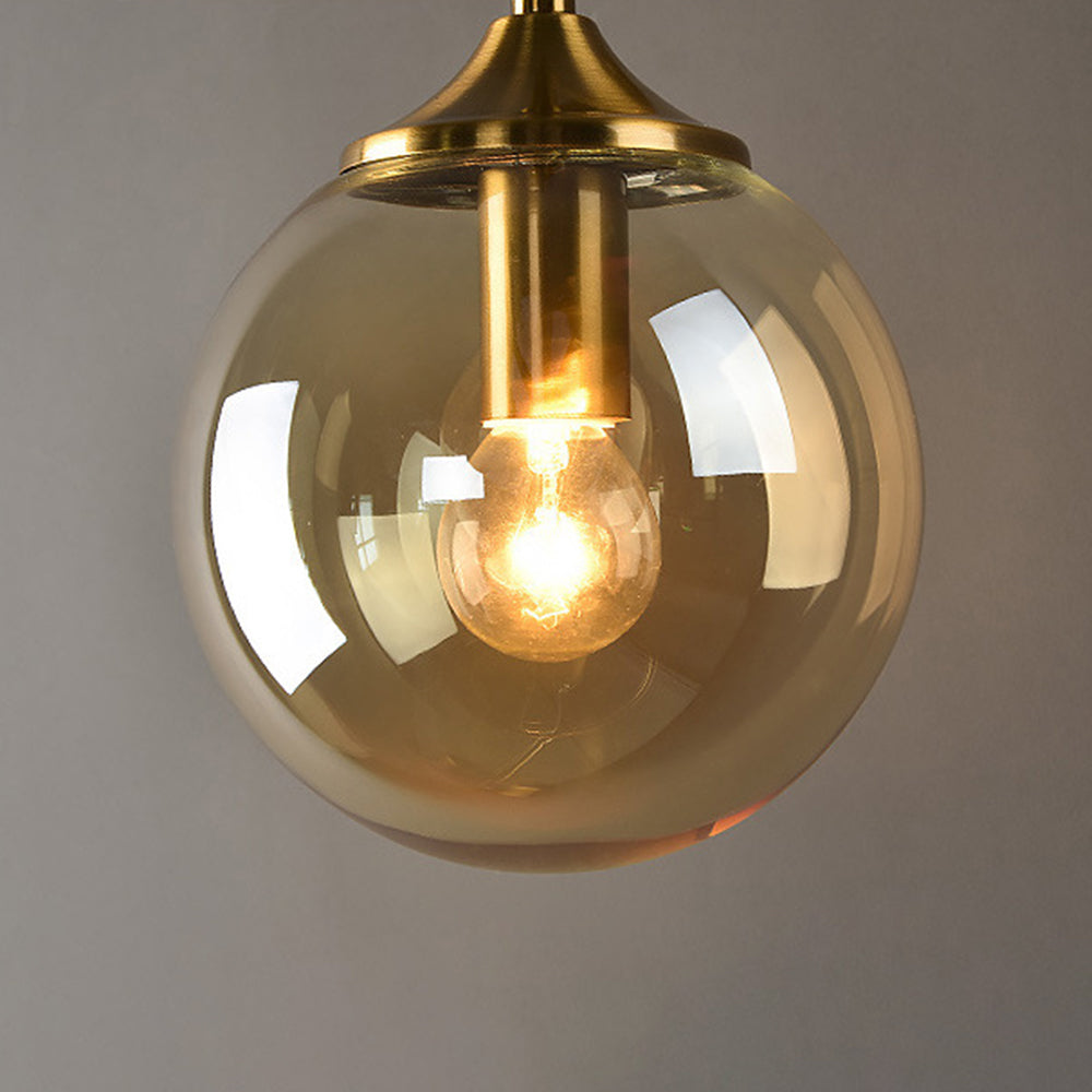 Valentina Moderno LED Unico Sfera Semplice Applique Metallo/Vetro Soggiorno/Camera da Letto