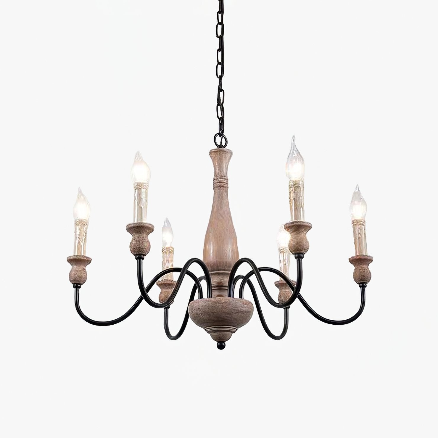 Aurora Chandelier Farmhouse Rustic - Blowlighting