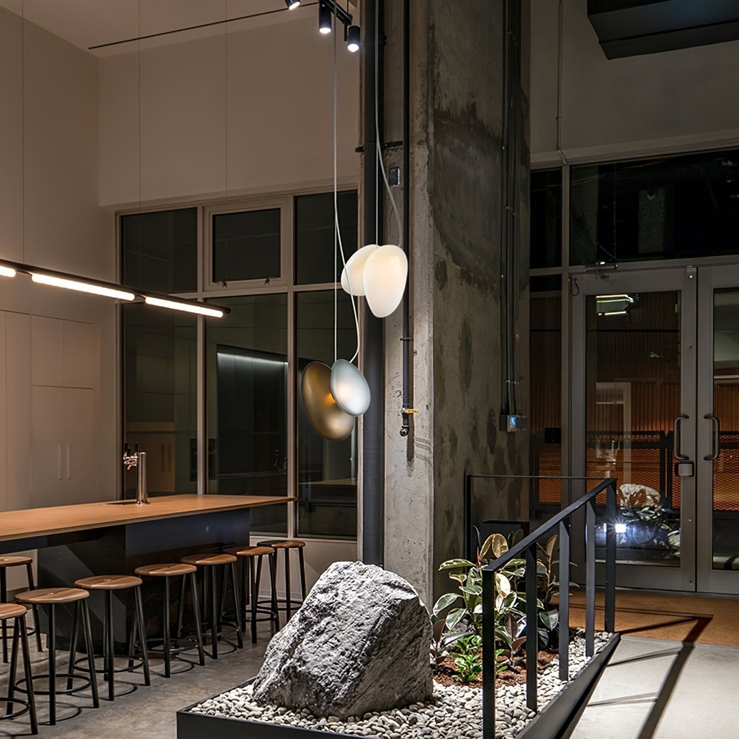 Translucent Frosted Glass Pendant Light - Blowlighting