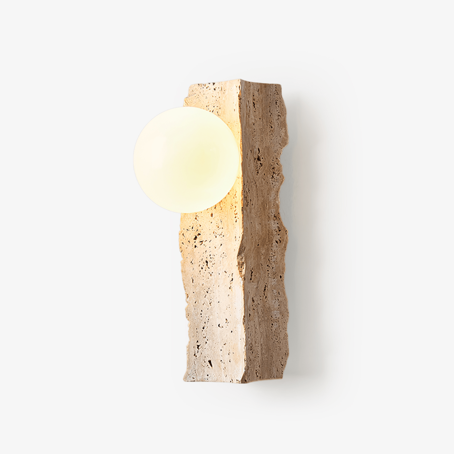 Elnoren Organic Travertine Wall Light - Neutralighting