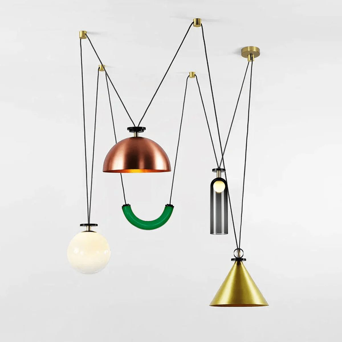 Geometric Shape Art Modern Chandelier - Blowlighting