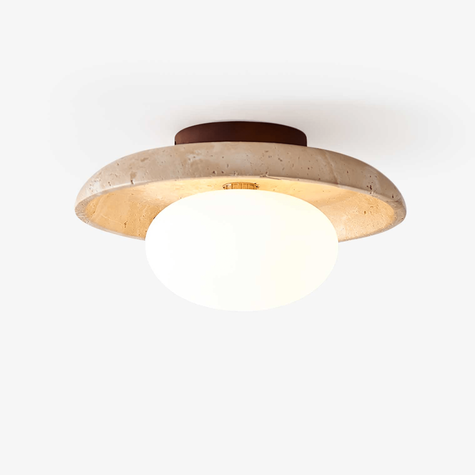 Cataliel Minimalist Travertine Ceiling Light - Neutralighting