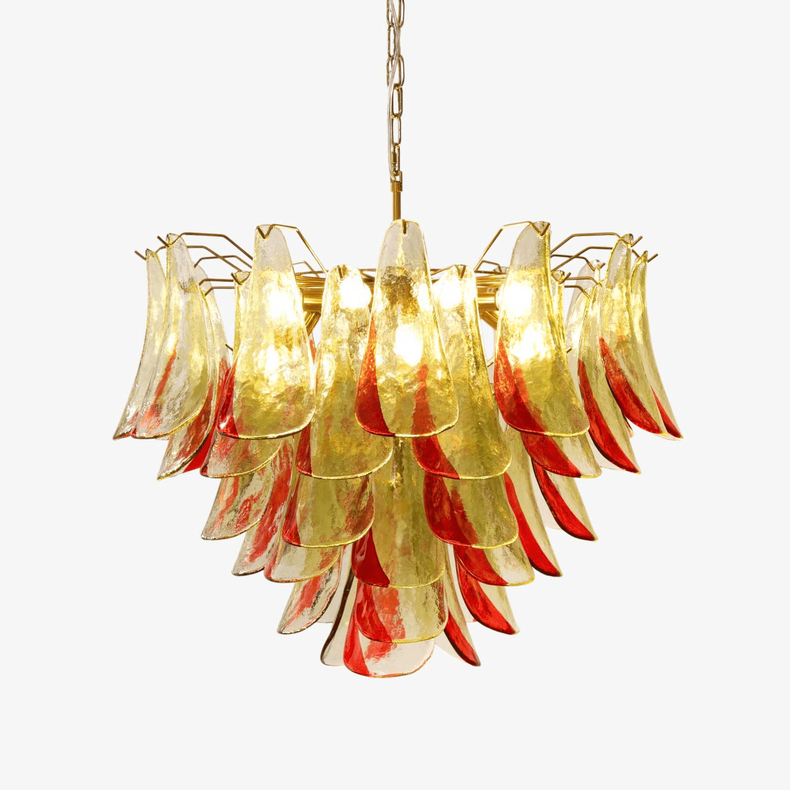 Aurora Chandelier Murano Glass Petal Elegant - Blowlighting