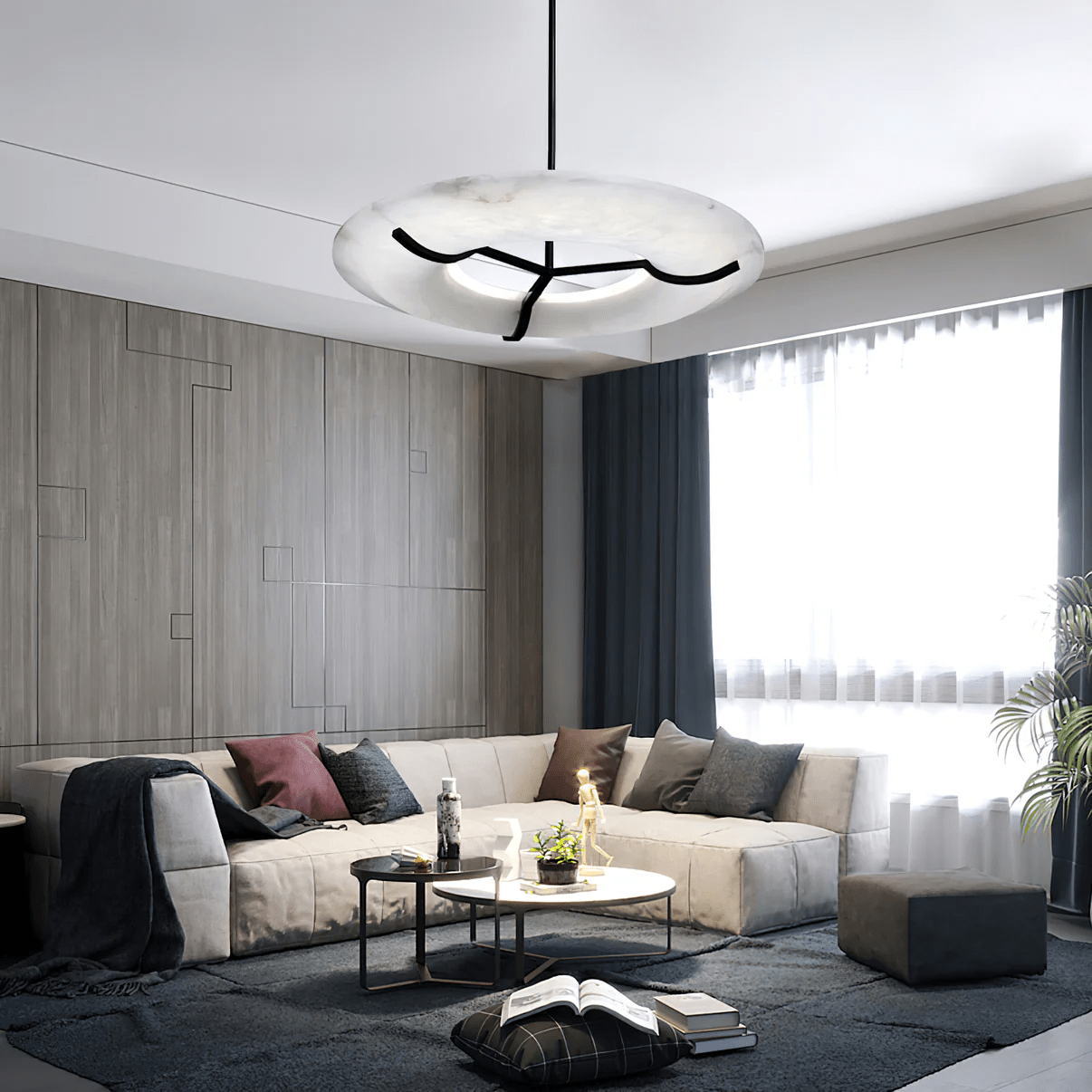 Uvare Alabaster Chandelier - Neutralighting