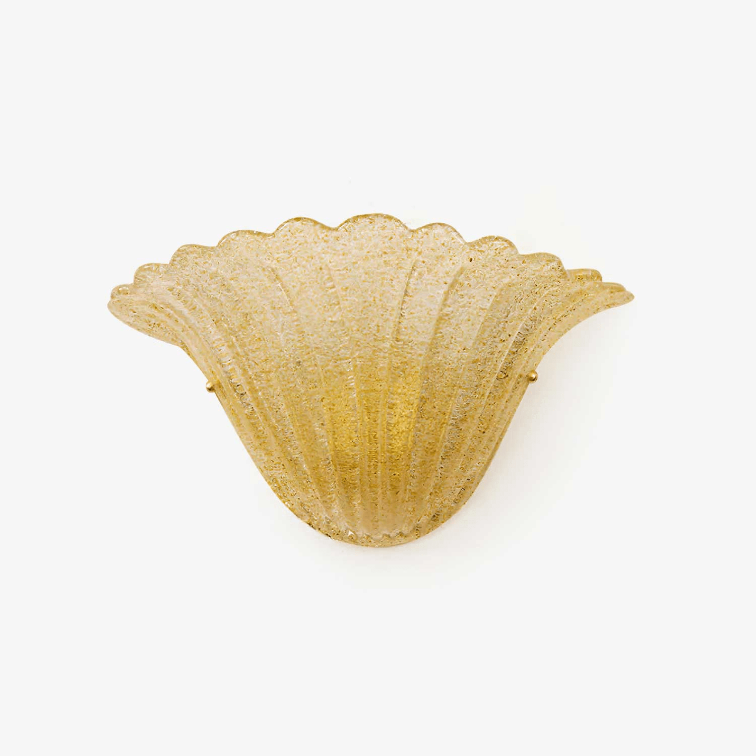 Aurora Wall Lamp Scallop Edge Textured Glass Elegant - Neutralighting