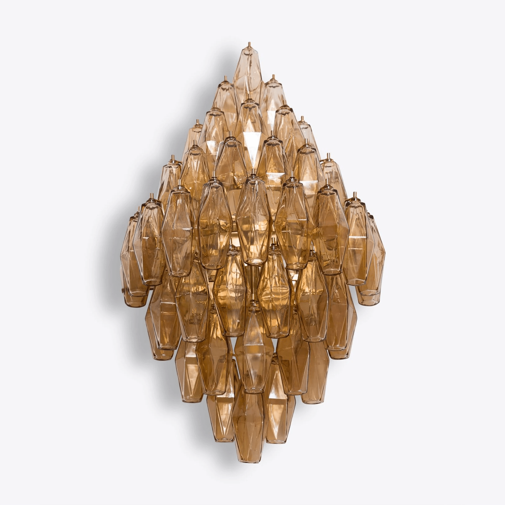 Aurora Wall Light Amber Diamond Polyhedron Vintage - Neutralighting