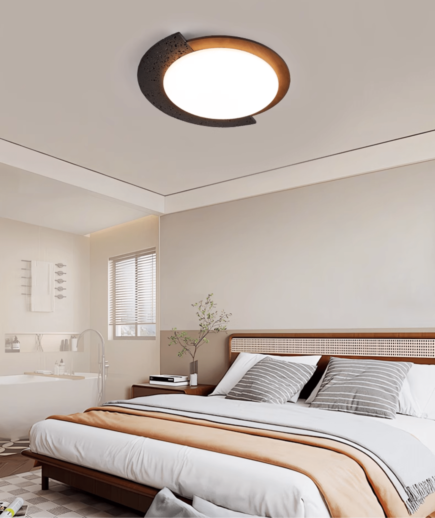 Ulvinor Asymmetrical Travertine Ceiling Light - Neutralighting