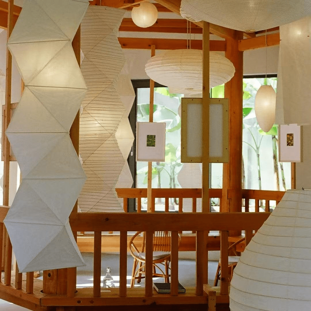 Washi Paper L8 Pendant Light - Blowlighting