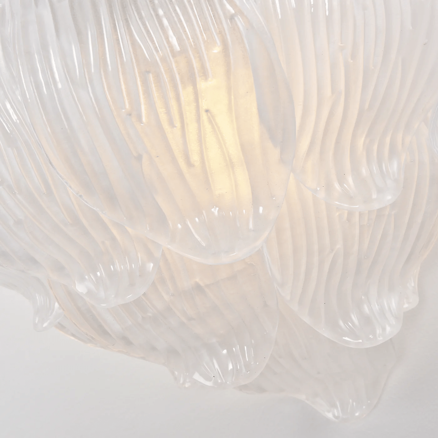 Aurora Wall Lamp Murano Glass Petal Frosted Cascading - Neutralighting
