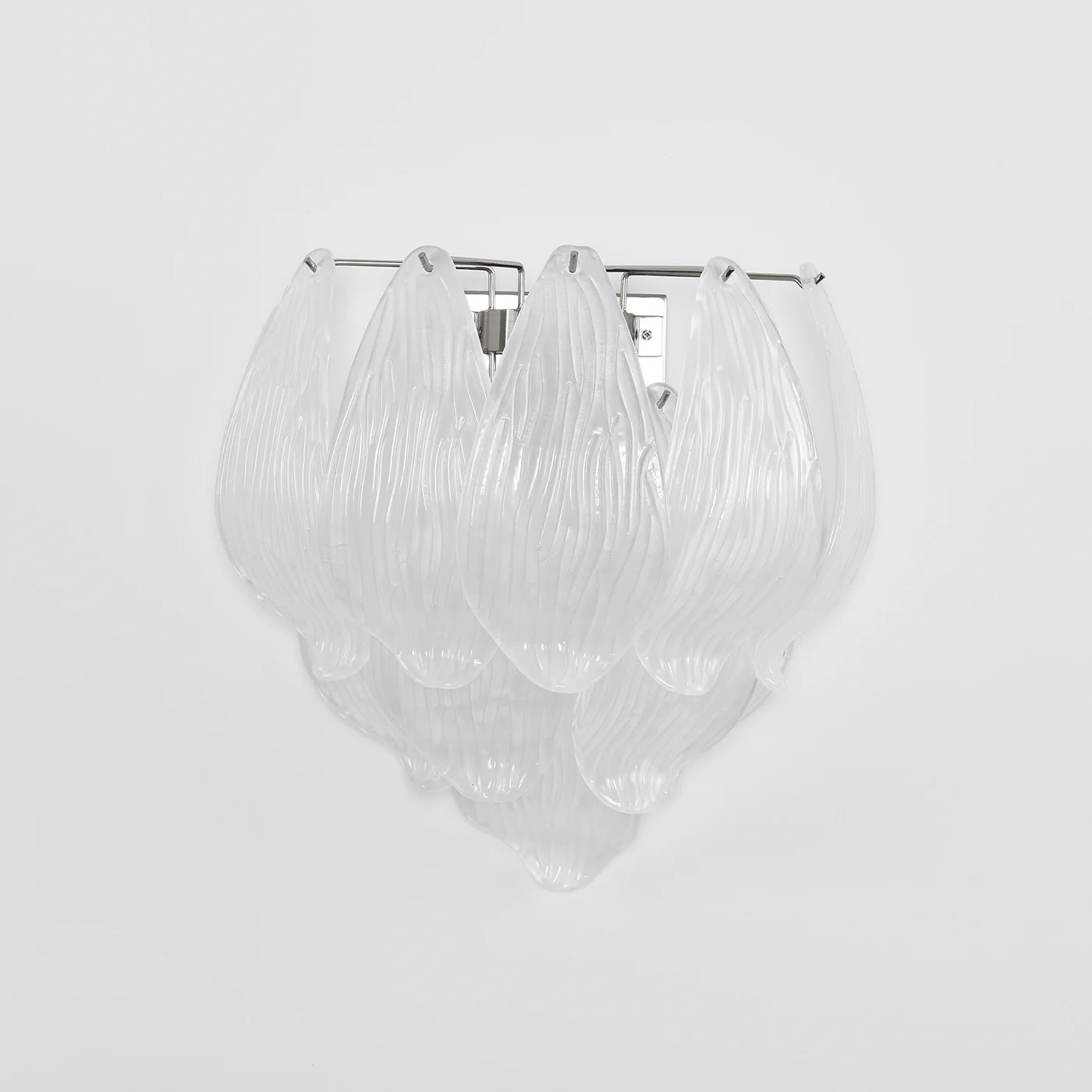 Aurora Wall Lamp Murano Glass Petal Frosted Cascading - Neutralighting