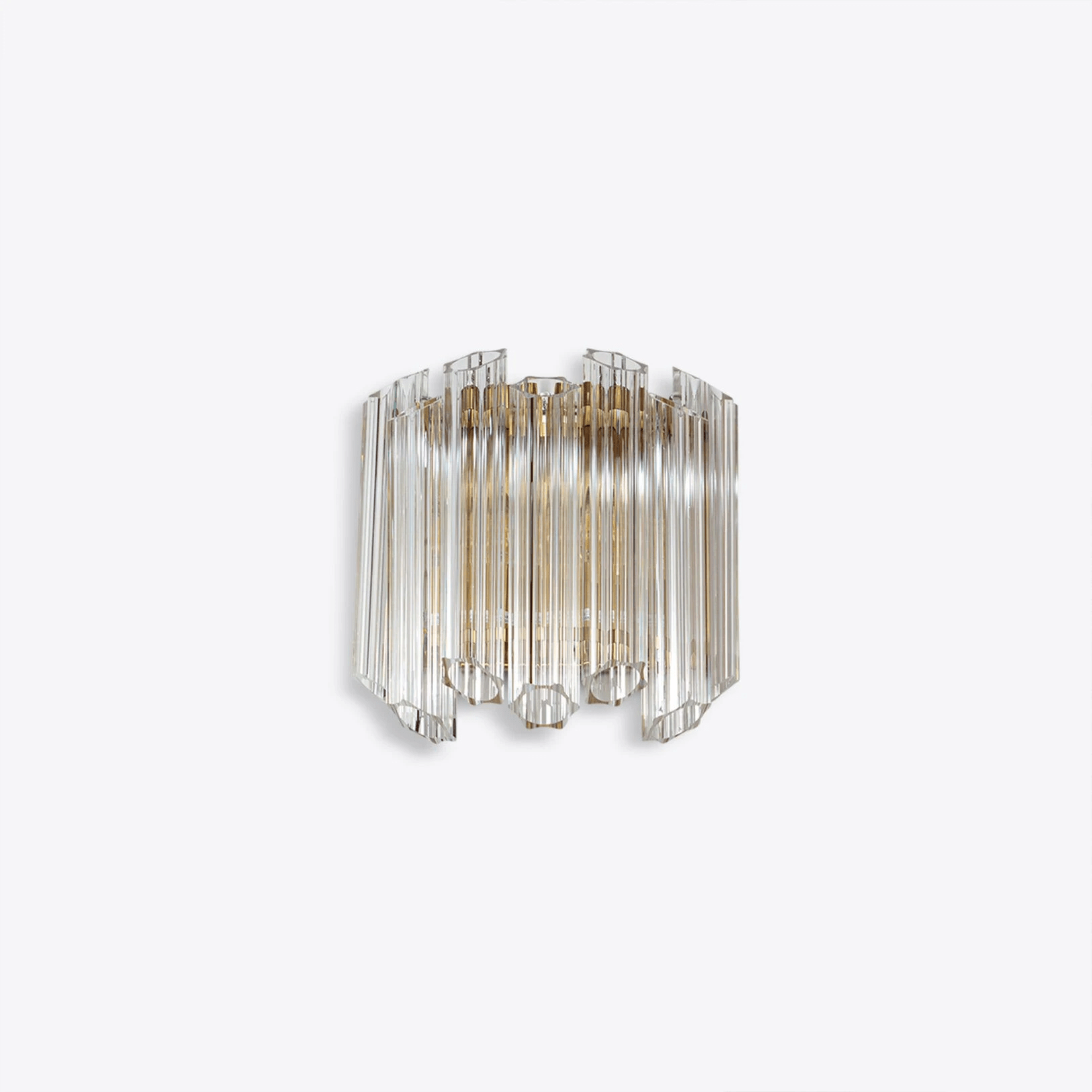 Aurora Wall Lamp Clear Murano Glass Tube Cascade - Neutralighting