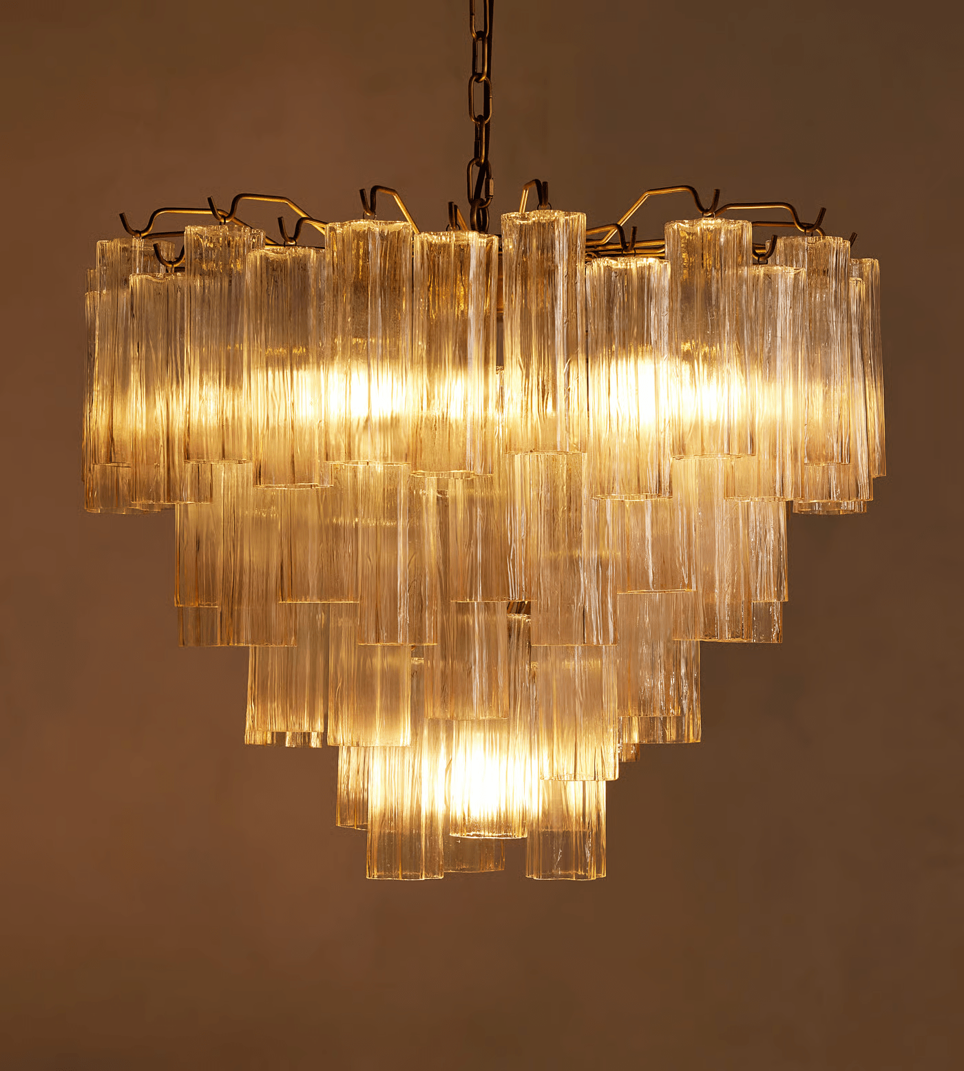 Aurora Chandelier Murano Glass Tiered Green - Neutralighting