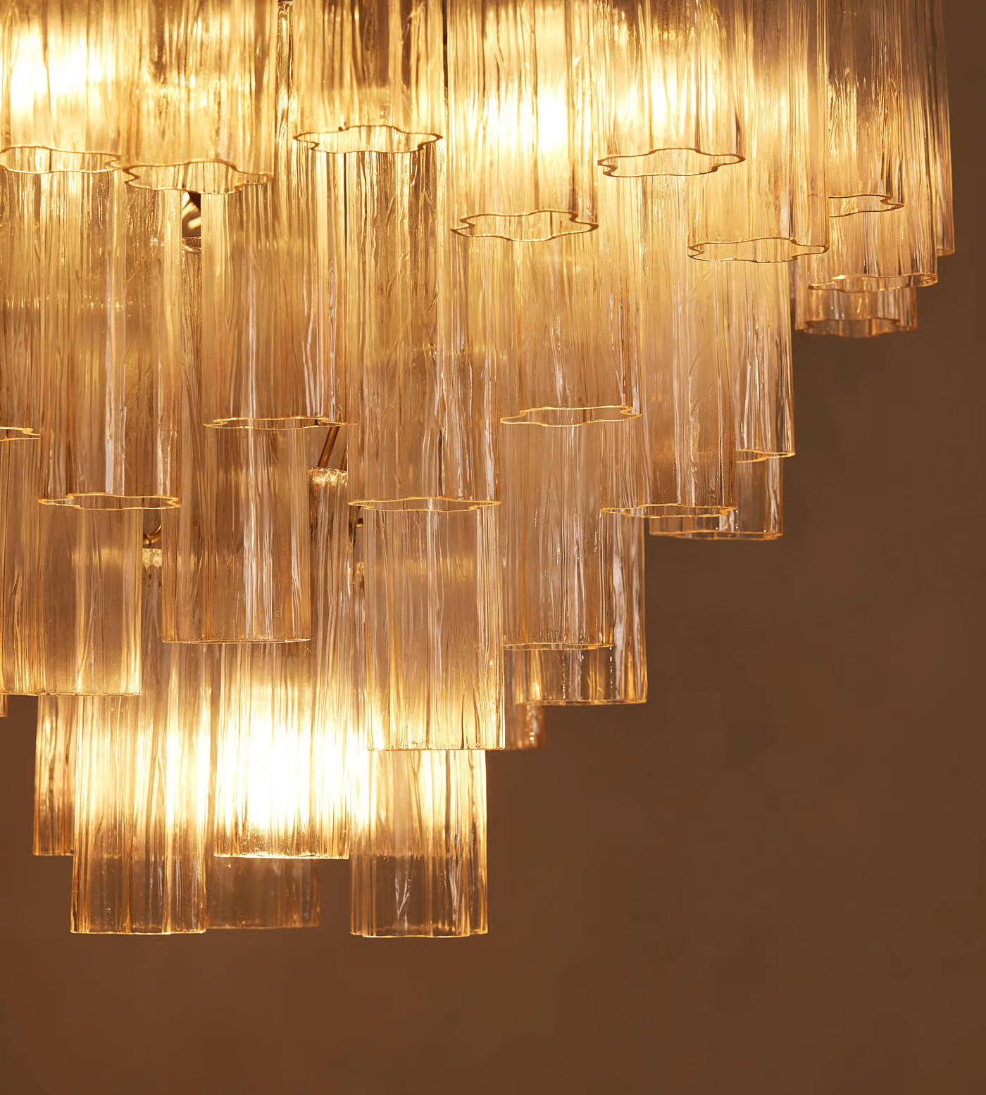 Aurora Chandelier Murano Glass Tiered Green - Neutralighting
