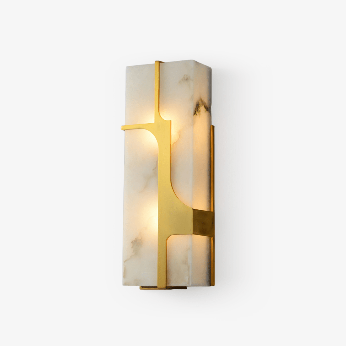 Ocarionis Geometric Alabaster Wall Light - Neutralighting