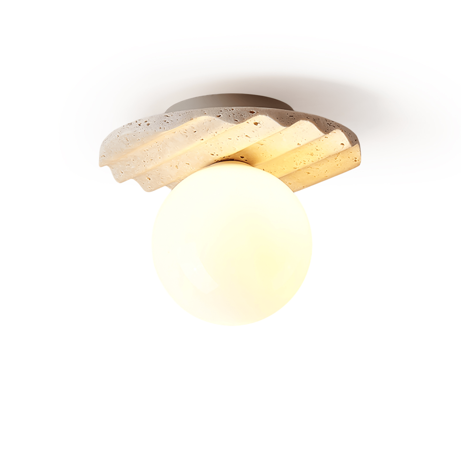 Travertine Wave Ceiling Light - Neutralighting