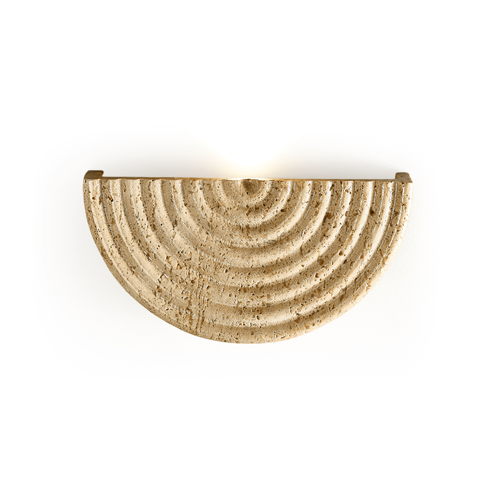 Faro Travertine Half-Moon Wall Lamp - Neutralighting