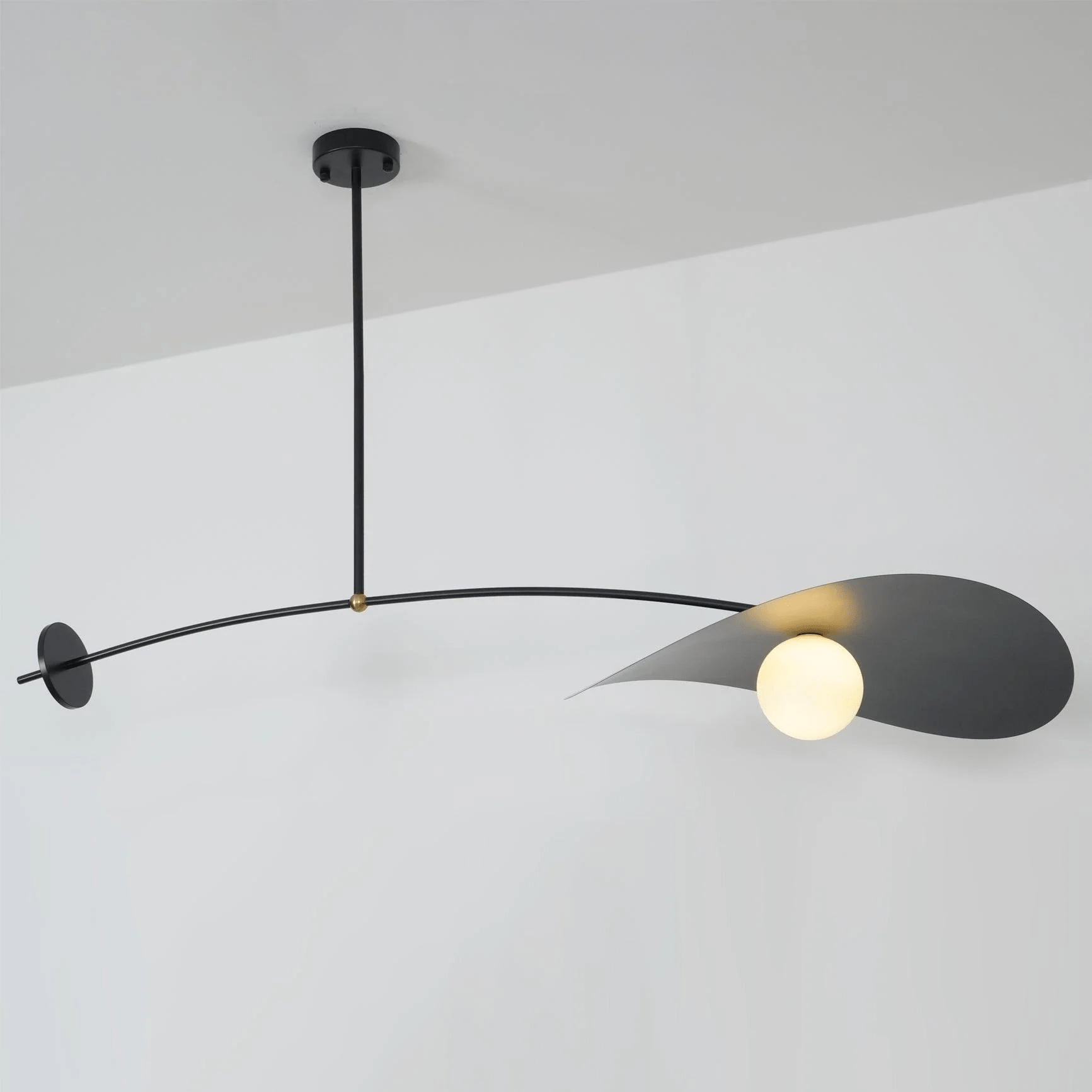 Arcflow Dynamic Metal Curve Pendant Light - Blowlighting