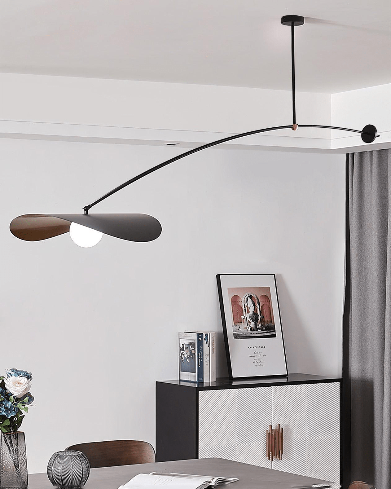 Arcflow Dynamic Metal Curve Pendant Light - Blowlighting