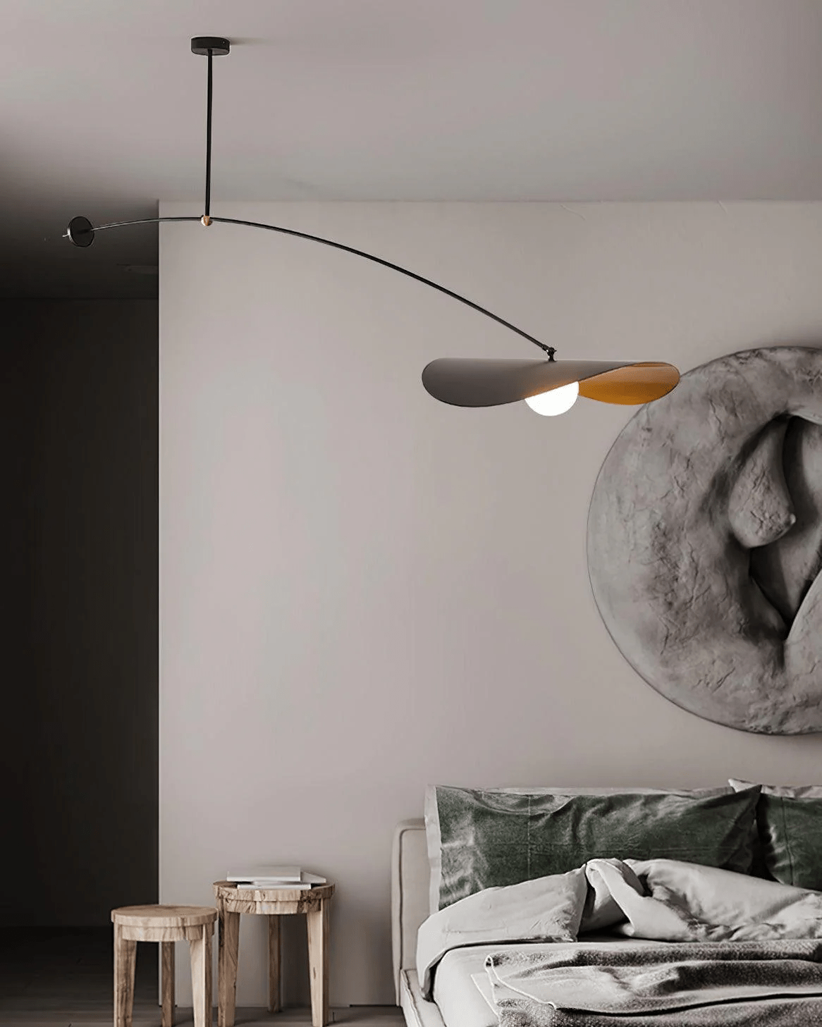 Arcflow Dynamic Metal Curve Pendant Light - Blowlighting