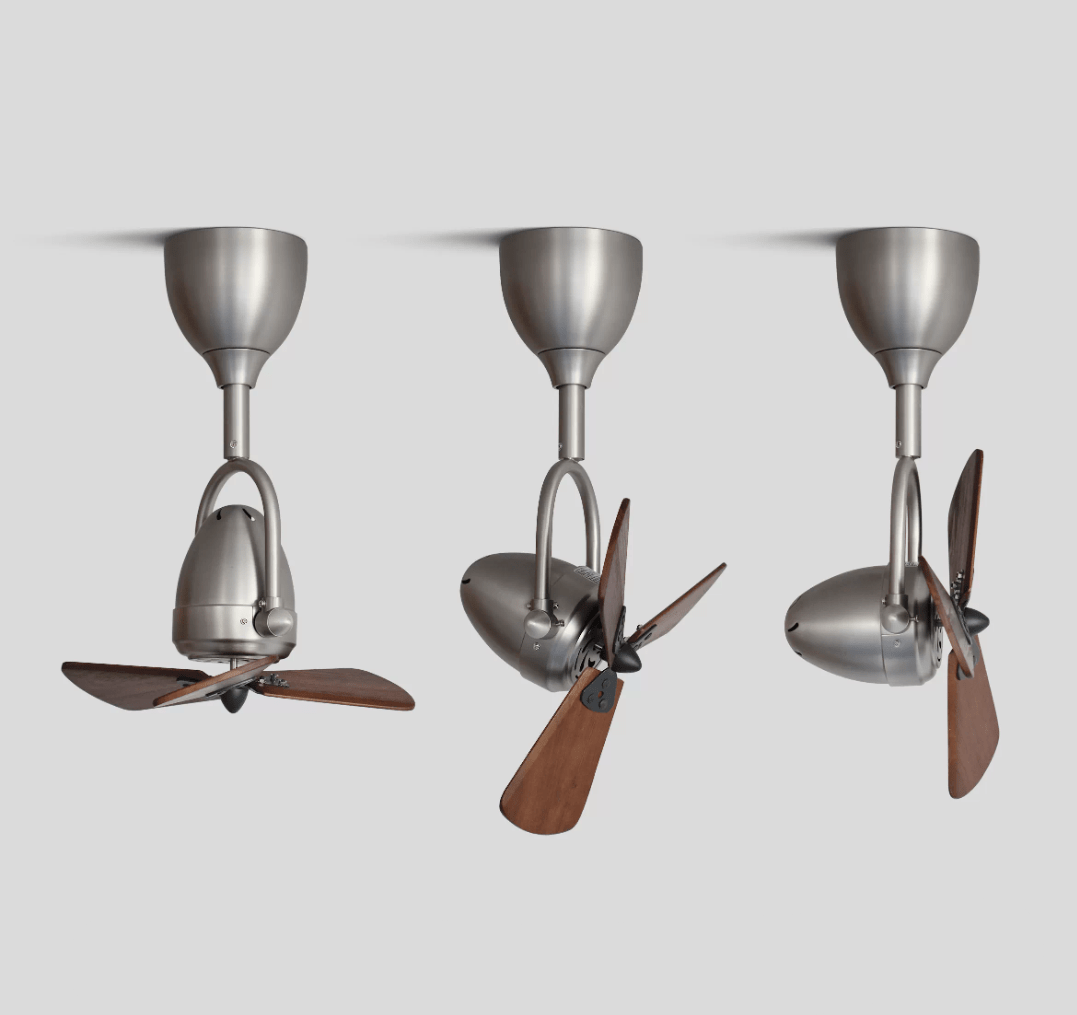 Ventilatore da soffitto articolato Orville in un ambiente interno moderno