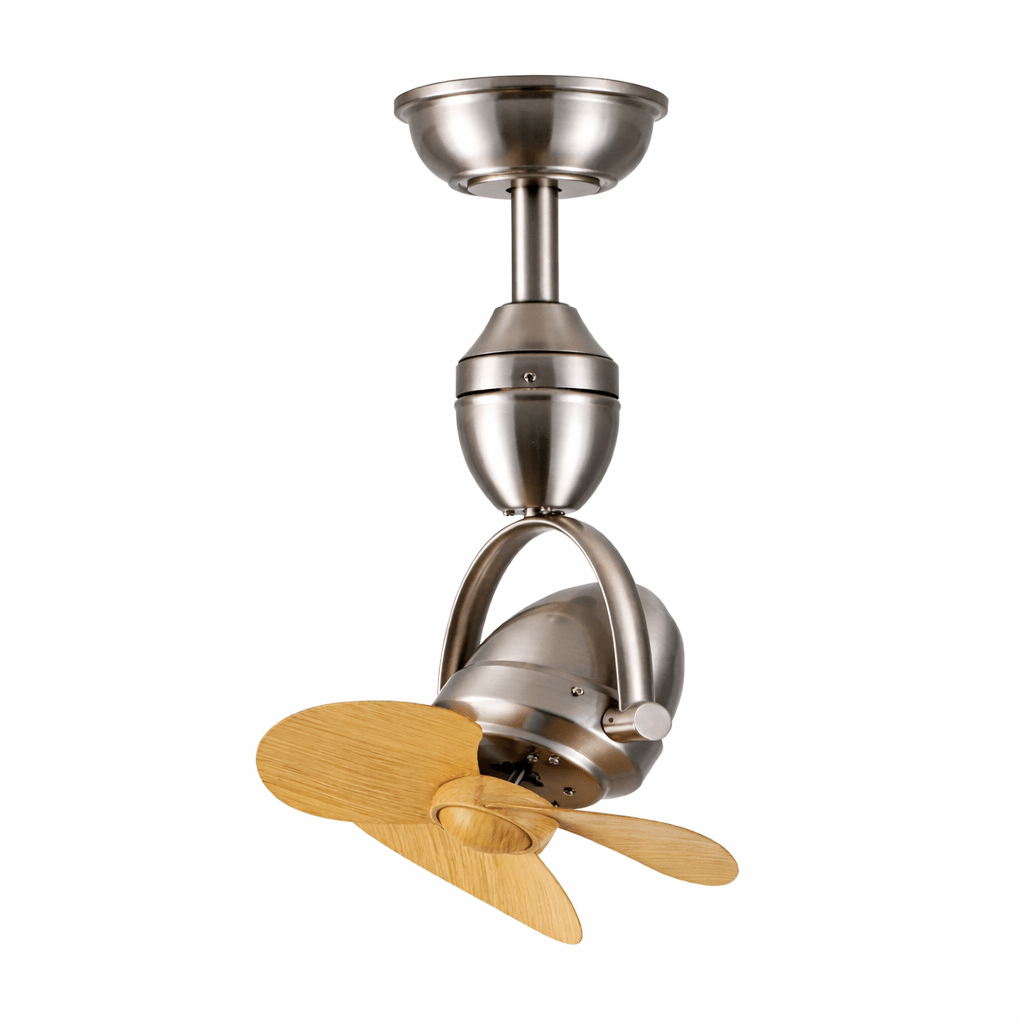 Vista ravvicinata delle pale in ABS del ventilatore da soffitto Blake Retro Pivot