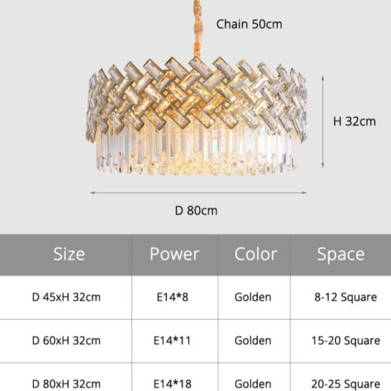 Marilyn Lusso LED Oro Moderni Lampade a Sospensione Cristallo Metallo Soggiorno/Camera da Letto