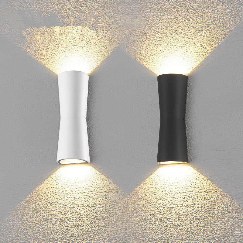 Ray Moderne LED Lampada da Esterno Metallo Nero/Bianco Torcia