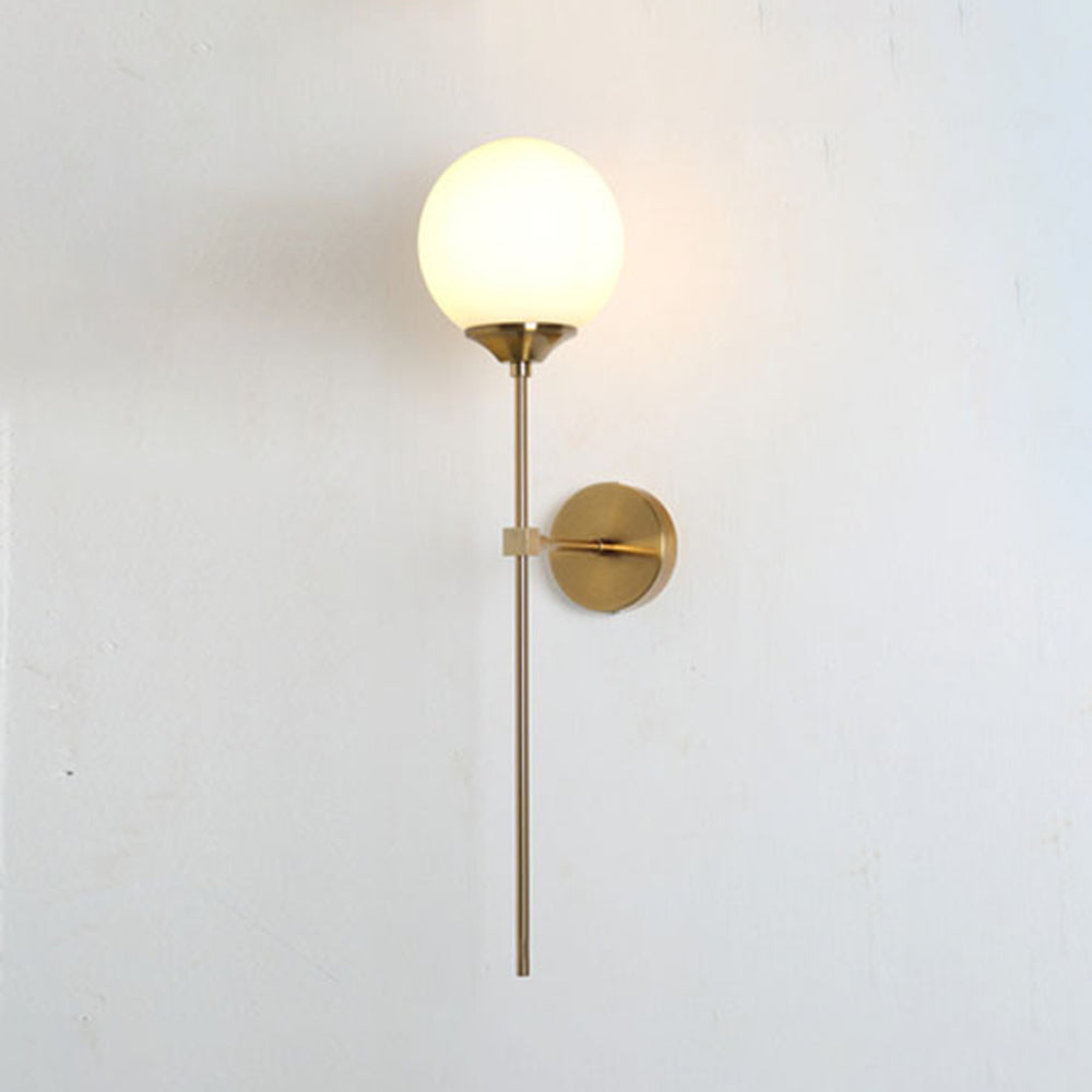 Valentina Moderno LED Unico Sfera Semplice Applique Metallo/Vetro Soggiorno/Camera da Letto