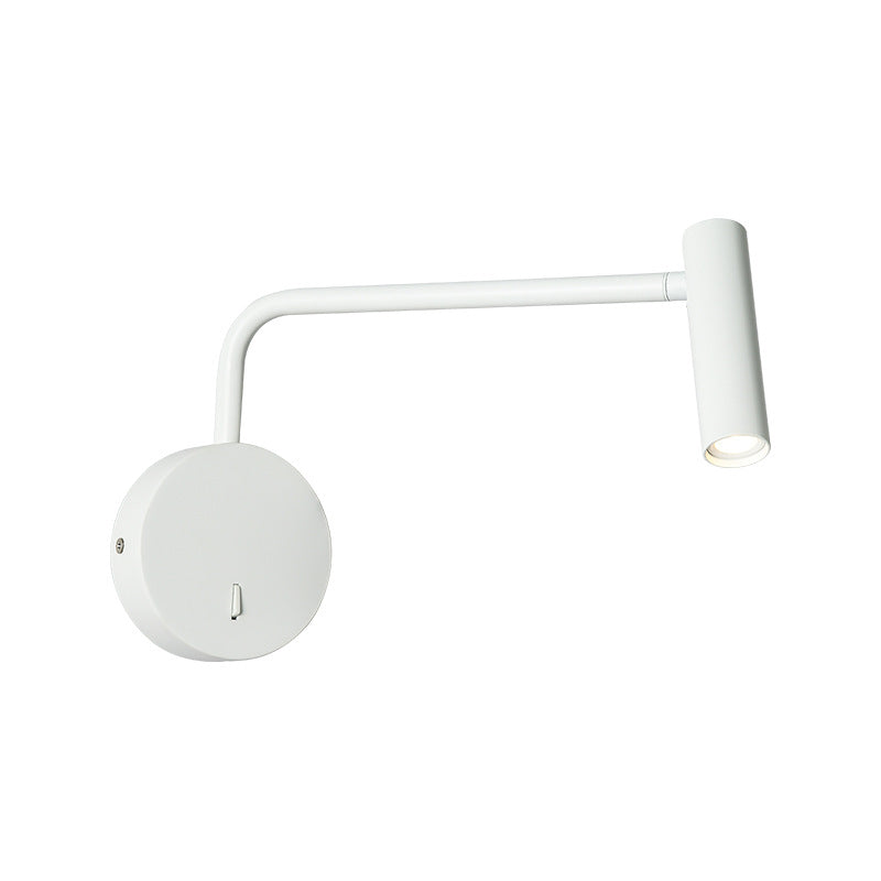 Arisha Applique LED Metallo/Acrilico Nero/Bianco/Oro Corridoio Braccio Oscillante Moderna