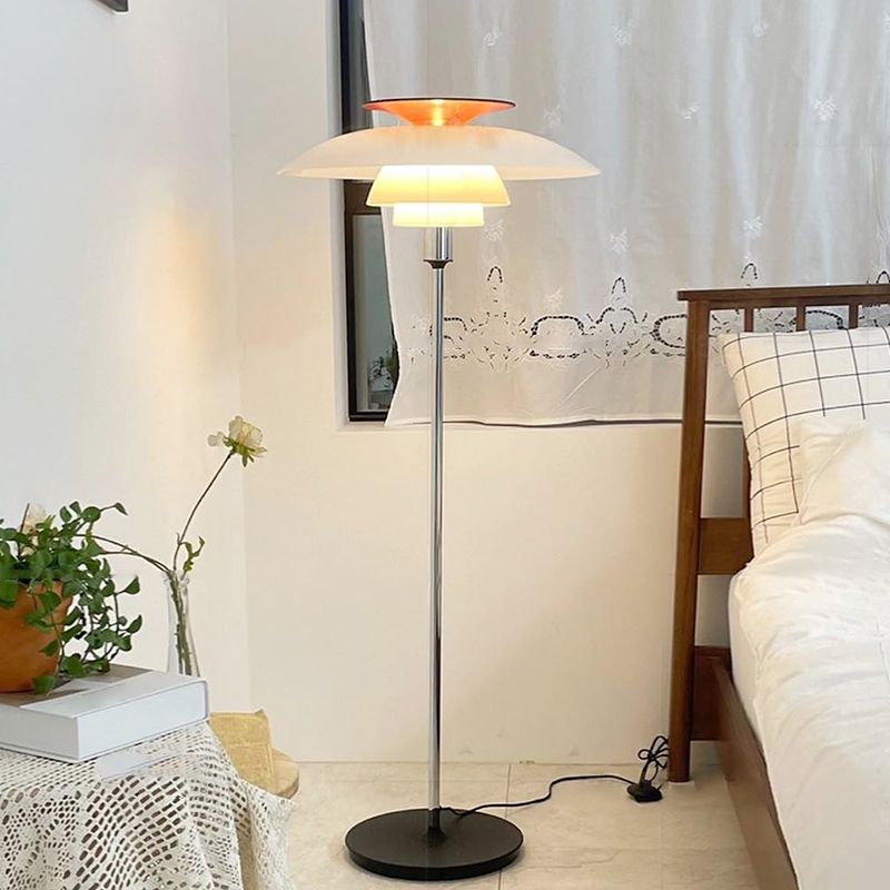 Mira Moderne Disco Volante LED Lampade da Terra Metallo/Acrilico
