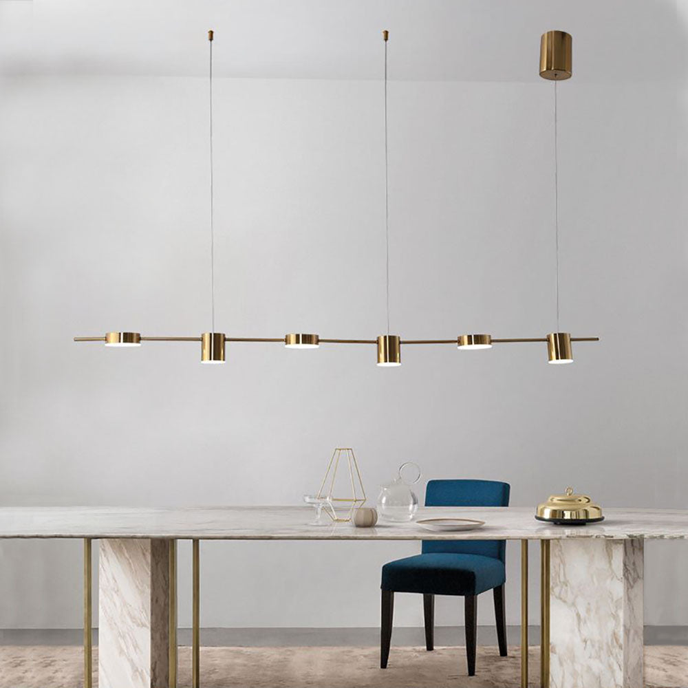 Arisha Moderni LED Metallo Lampade a Sospensione Nero/Oro Soggiorno/Cucina