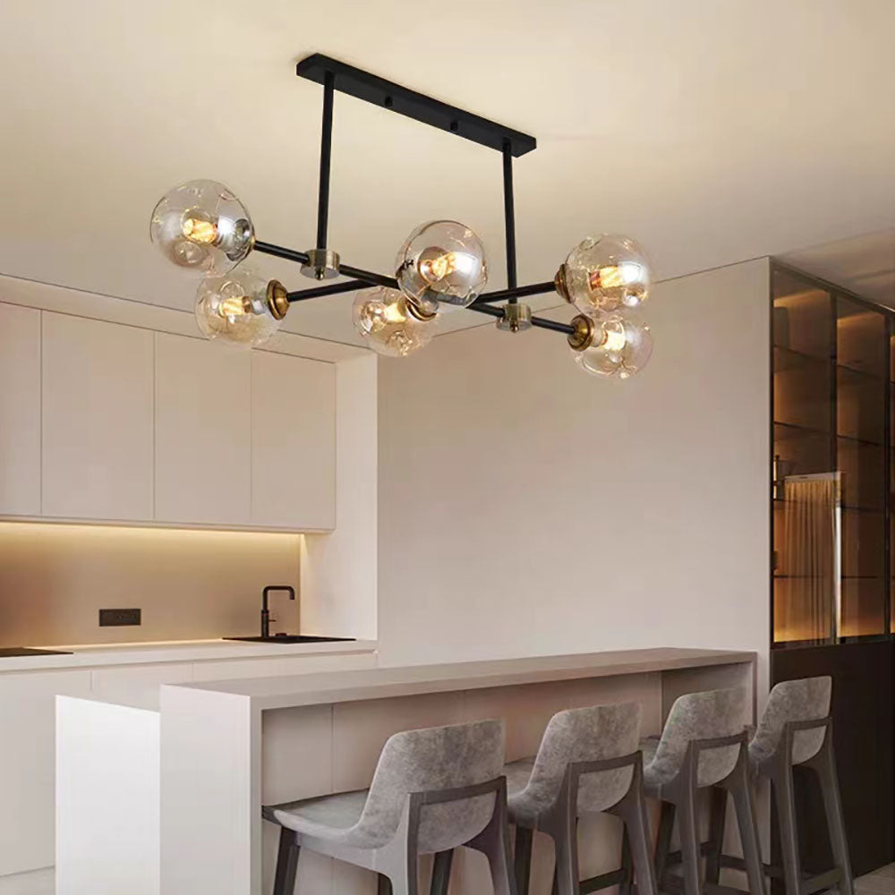 Valentina Bellissimi Soffitto LED Lampade a Sospensione Moderni Vetro Nero Oro Sospensione/Camera da Letto