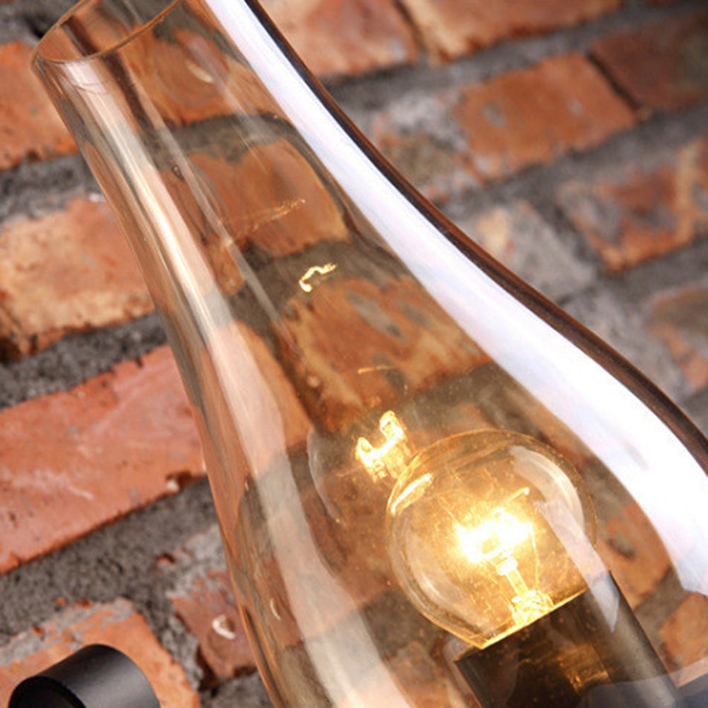 Silva Vintage LED Candela Applique Metallo/Legno Soggiorno