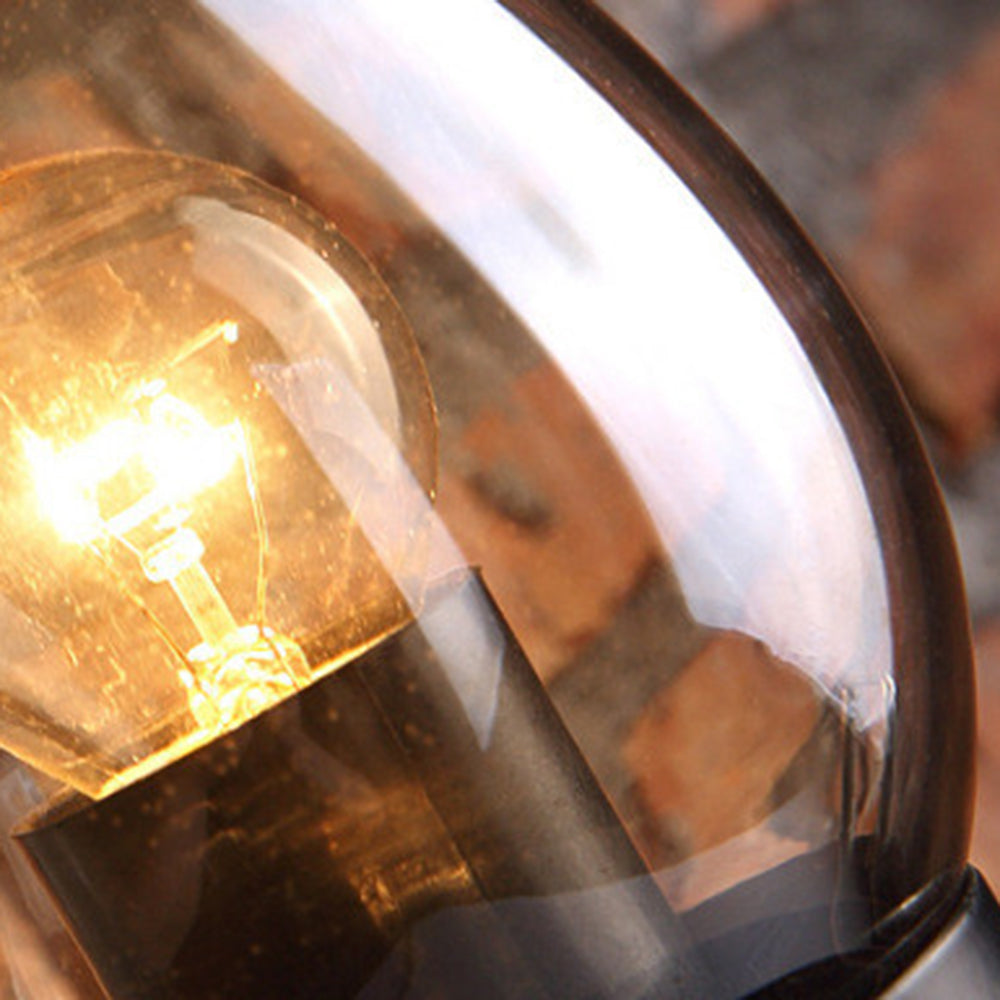 Silva Vintage LED Candela Applique Metallo/Legno Soggiorno