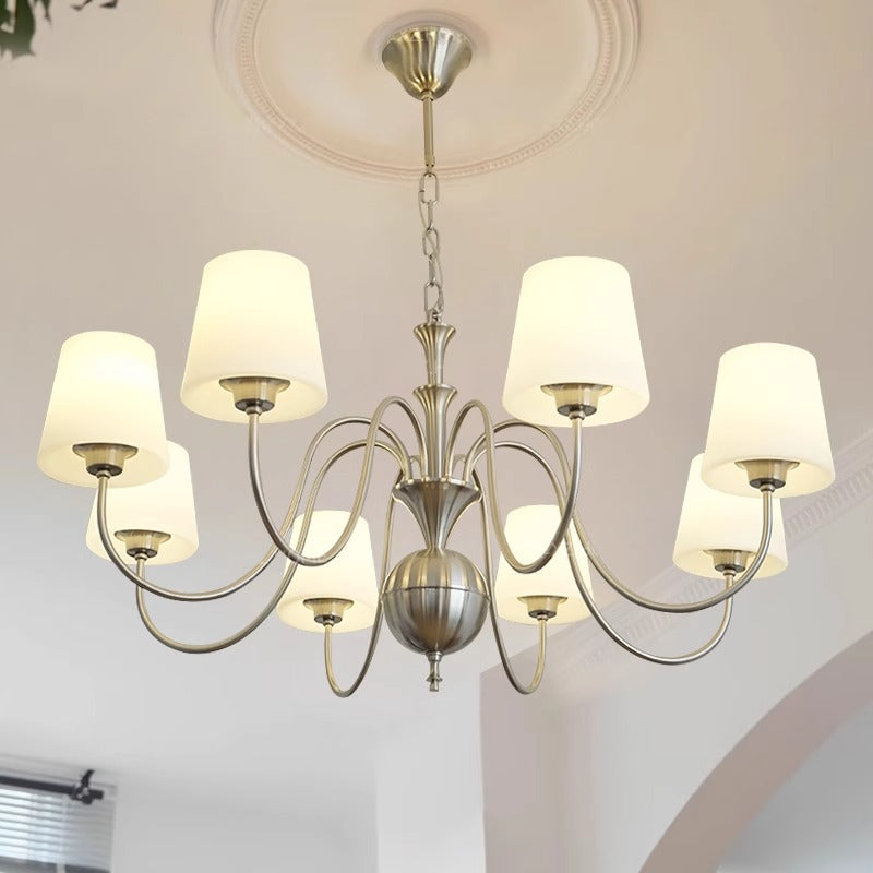 Silva Vintage Metallo Vetro Lampadari Studio Camera da Letto