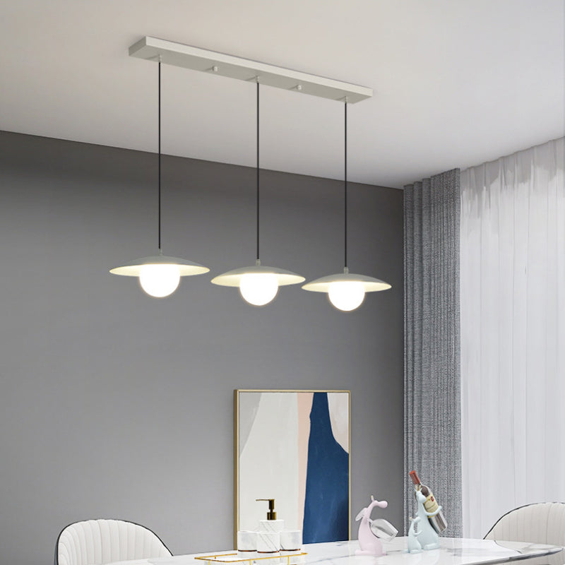 Valentina Moderno Metallo/Vetro LED Sospensione Bianco Camera da letto/Cucina