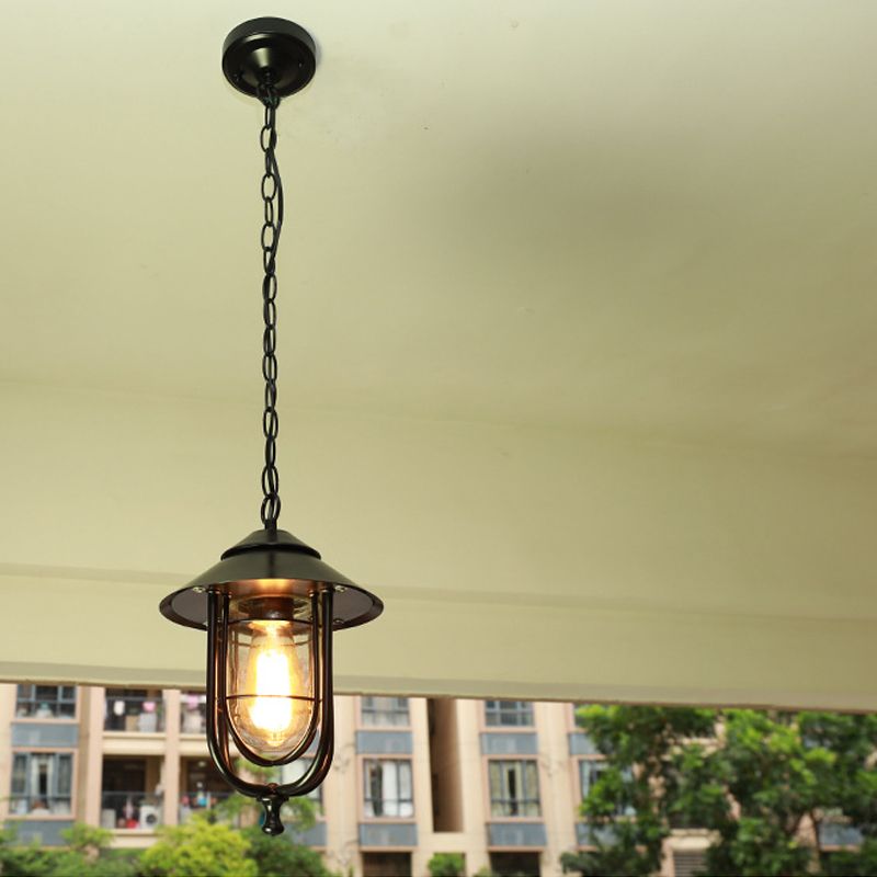 Ray Lampade da Esterni Vetro Nero/Bronzo Vintage