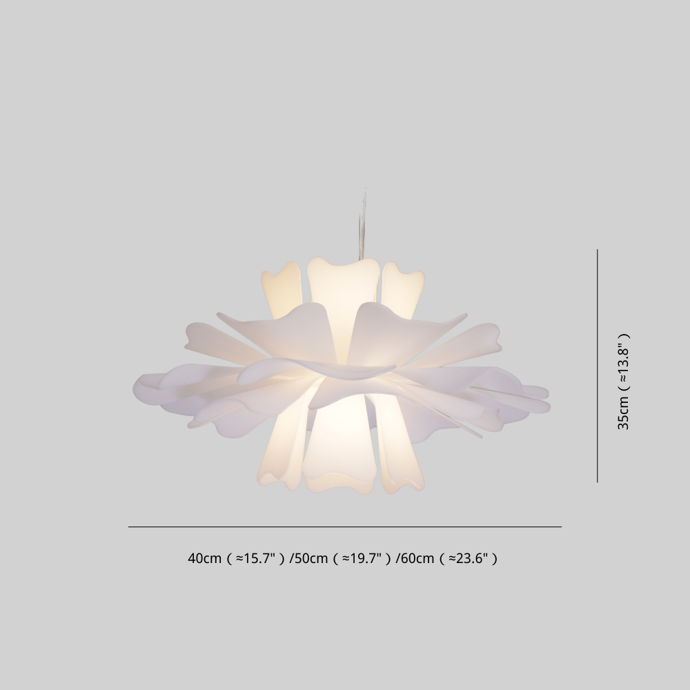 Bella Moderni LED Lampada a Sospensione Bianco Fiore Soggiorno/Camera da Letto Elegante