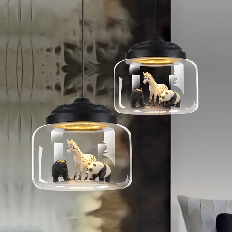 Arisha Moderno Animale Arte Deco Vetro Lampade a Sospensione