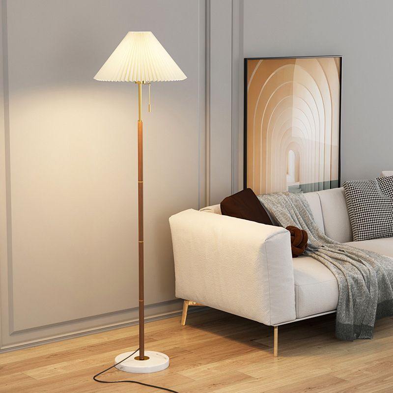 Muto Moderno Minimalista Plissettato Lampade da Terra Metallo Marmo