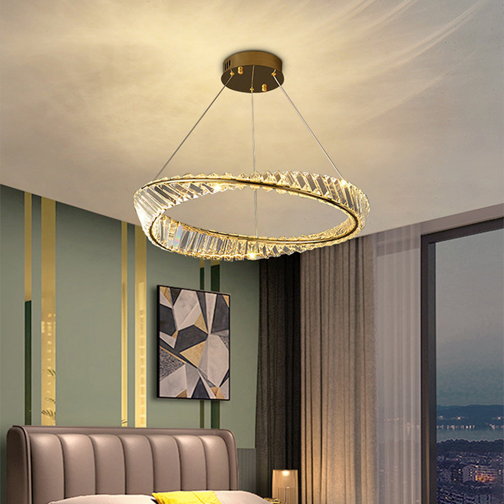 Kirsten Moderni LED Lampadario Oro Metallo/Vetro Soggiorno/Camera da Letto