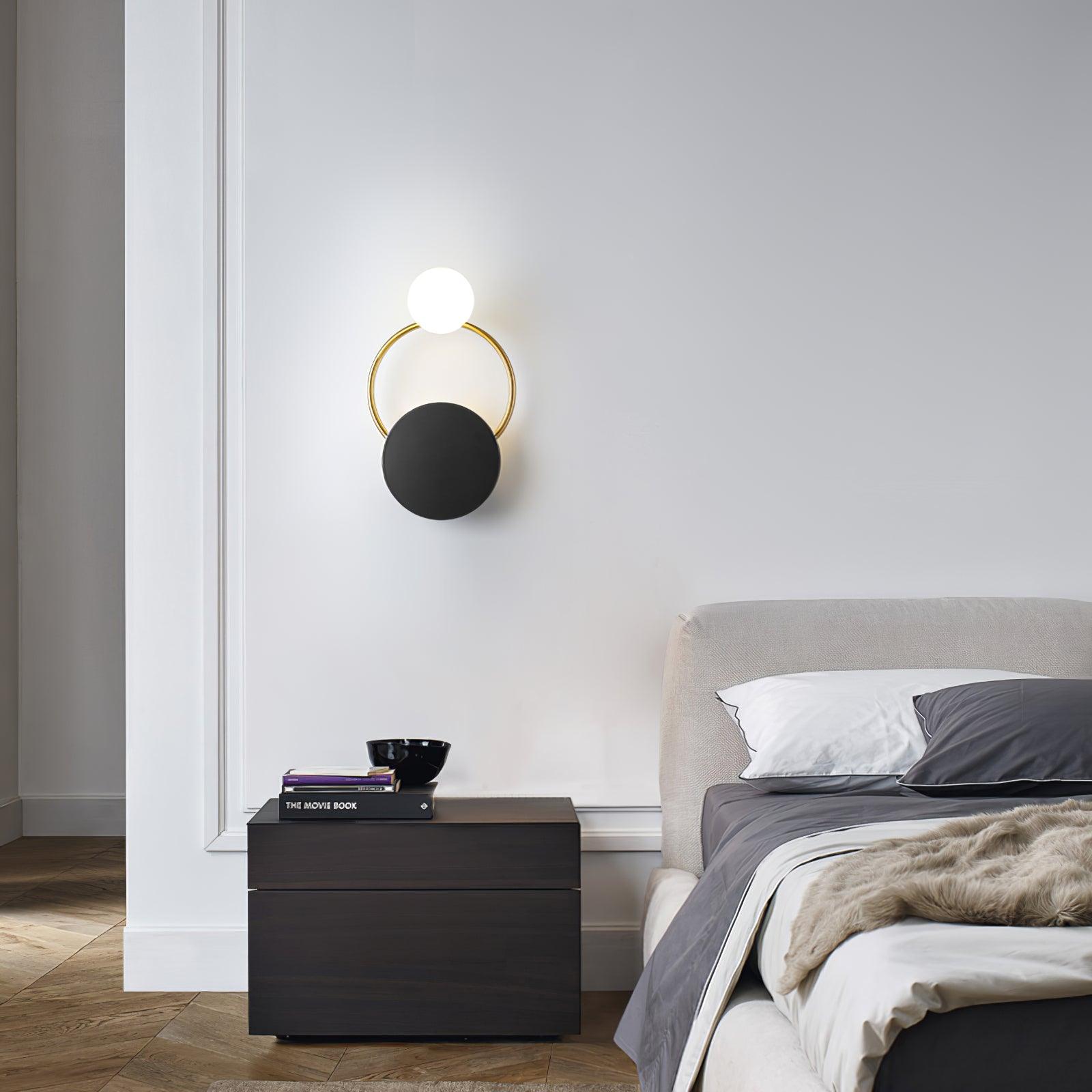 Arisha Moderno LED Triplo Anelli Metallo Vetro Applique