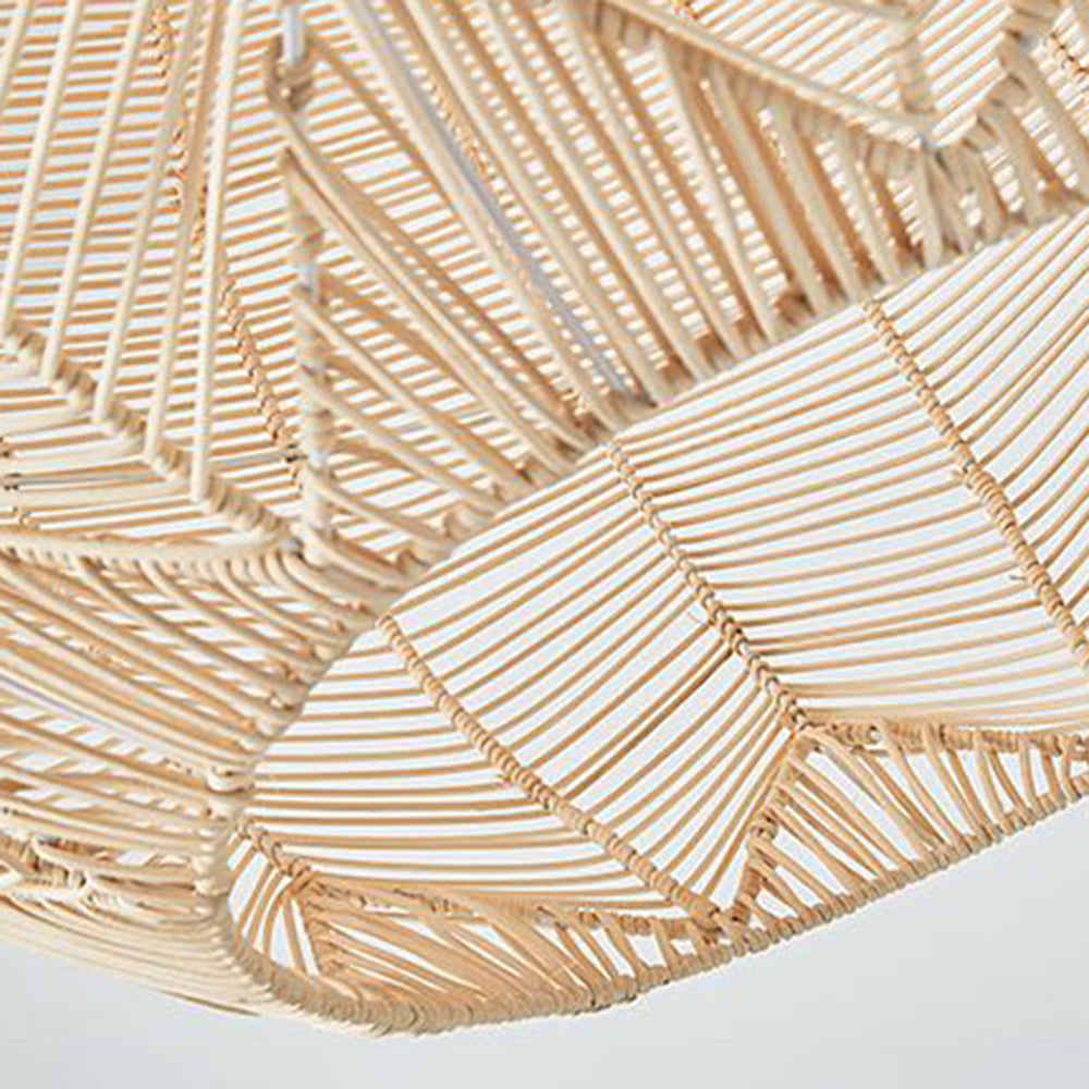 Ritta Designer Rotondo Rattan Lampade a Sospensione Sala da Pranzo Fatto a Mano