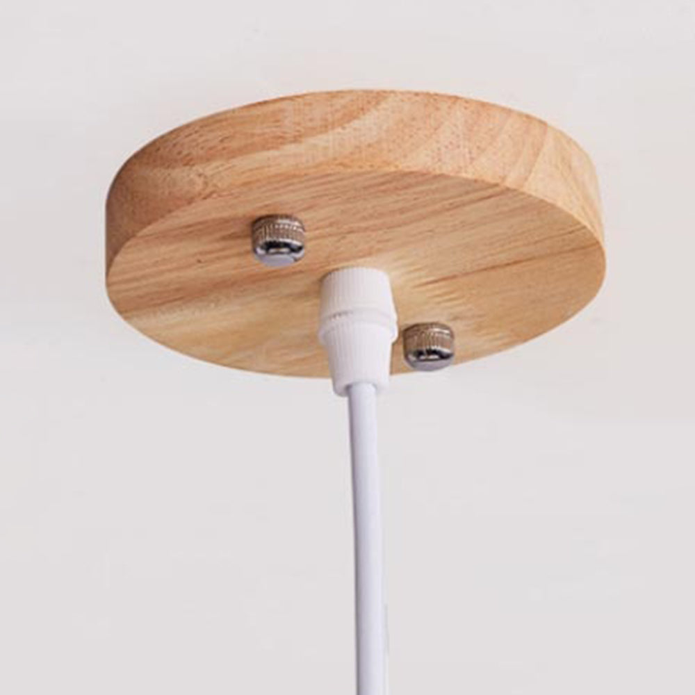 Ritta Moderno LED Conchiglia Decorativo Lampade a Sospensione Metallo Legno Soggiorno/Camera da Letto